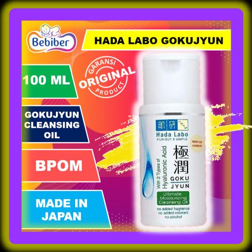 Foto Produk Hada Labo Gokujyun Ultimate Moisturizing Cleansing Oil 100ml / BEBIBER - Goku Cleans Oil dari tokobebiber