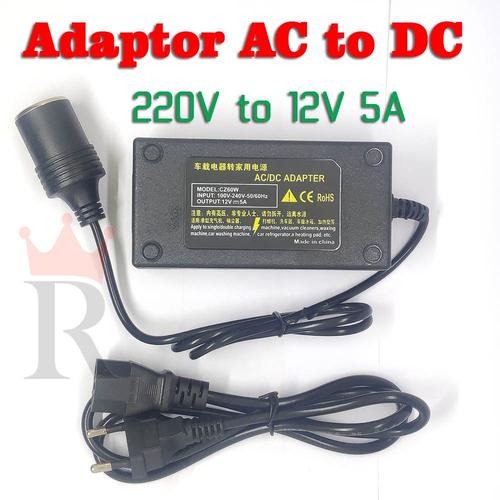 Foto Produk Adaptor Lighter Converter Konverter 220V AC To 12V DC Lighter Socket dari Rumix