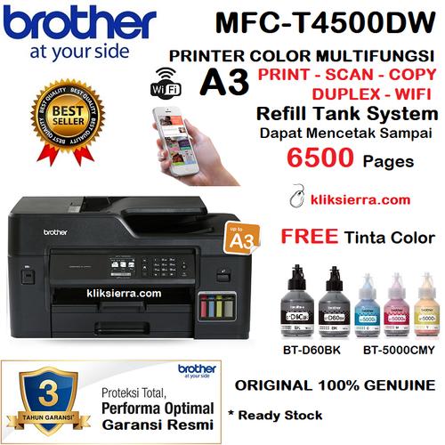 Jual BROTHER MFC T4500DW A3 Printer Multifunction T4500 DW - Jakarta Pusat  - kliksierra | Tokopedia
