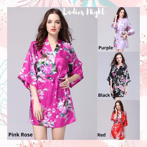 Foto Produk Sleepwear Meiko Kimono Lingerie Included Belt - Red dari Ladies Night