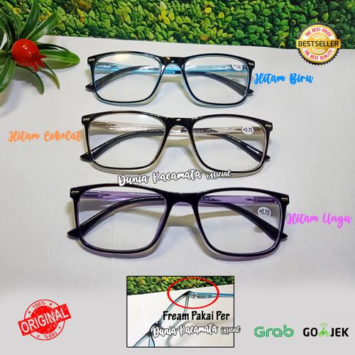 Promo Kacamata Baca Plus Fream Pakai Per Lensa Jernih Pria & Wanita