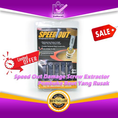 Foto Produk Speed Out Damage Screw Extractor-Pembuka Baut Yang Rusak dari Demurah Dot Com