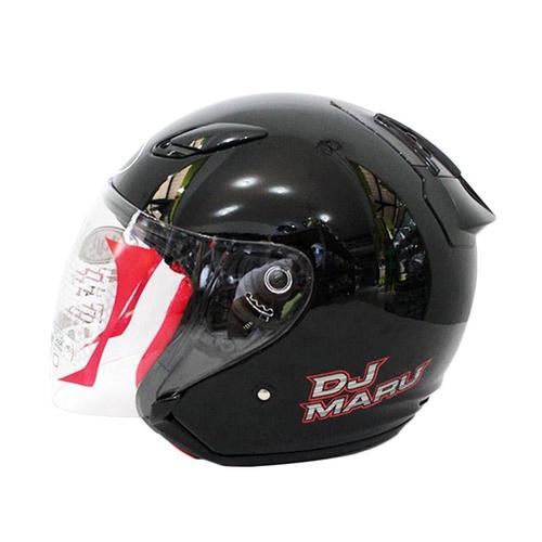 Jual HELM KYT DJ MARU SOLID BLACK 