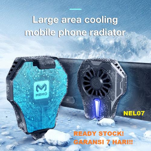 Foto Produk Original Memo DL01 Fancooler Radiator Pendingin HP Coolingfan Gaming - Hitam dari NEL07