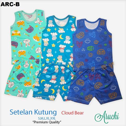 Foto Produk ARUCHI Setelan Kutung Singlet S M L ( 3 - 12 Bulan) Baju Bayi (PART 1) - ARC B, Size M dari elanastore