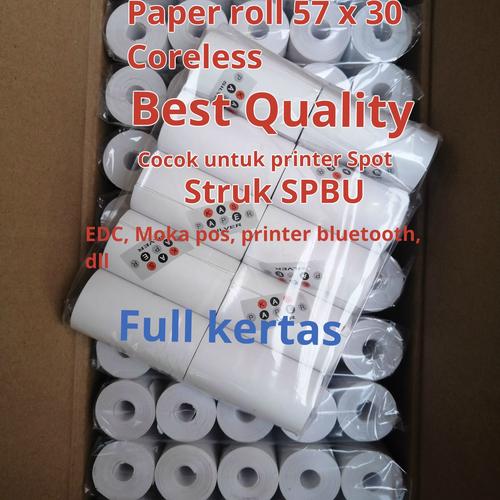 Foto Produk KERTAS THERMAL STRUK KASIR EDC 58X30 / 58 X 30 MM dari smart buyer solution