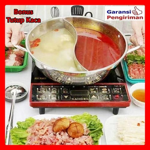 Foto Produk Panci steamboat Shabu Shabu 2 sekat 30 cm dari mbakul dapur