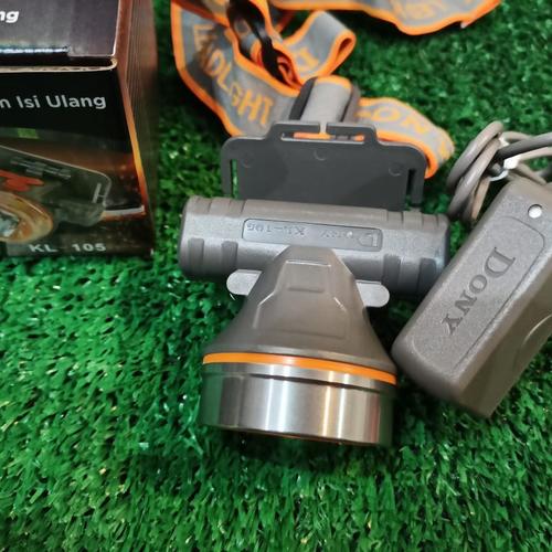 Foto Produk SENTER KEPALA DONY KL-105 5W Si Unyil Headlamp Rechargeable Cas - NEW - Putih dari Sumber Mulia LED
