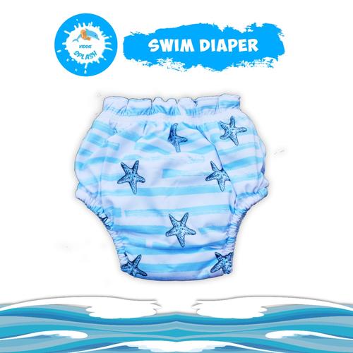 Foto Produk KIDDIE SPLASH Swimming diapers - Popok Renang bayi (washable) - Blue Star, M dari KIDDIE SPLASH INDONESIA