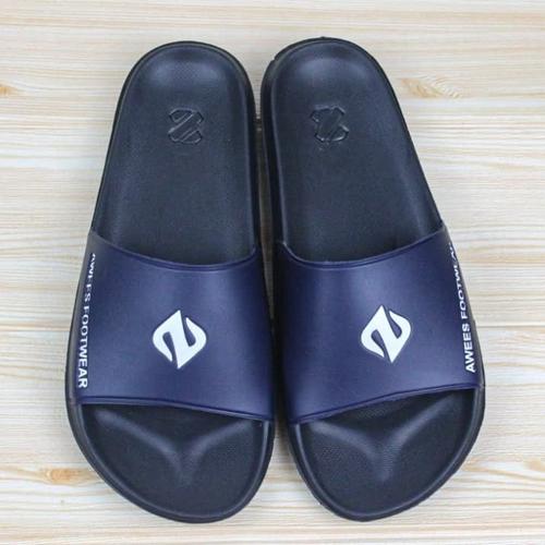 Foto Produk sandal/ sandal pria terbaru/ sandal slop/ sandal distro - navy, 39 dari zawsfootwear