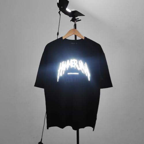 Foto Produk KAOS BAJU TSHIRT OVERSIZED WITH REFLECTIVE EFFECT dari skizofrenia