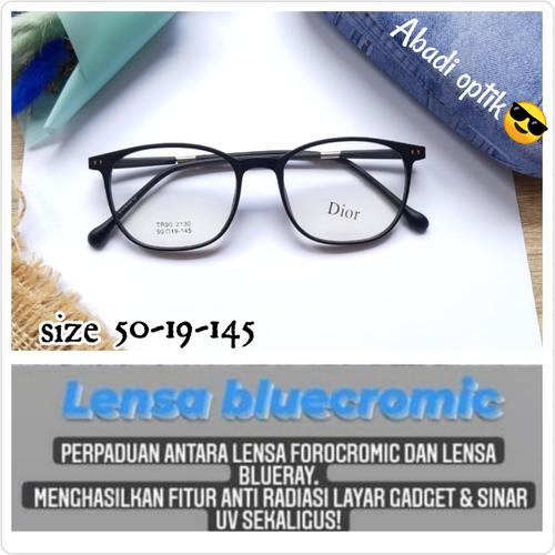 Foto Produk kacamata pria wanita 2130 paket lensa bluecromic dari Abadi optik