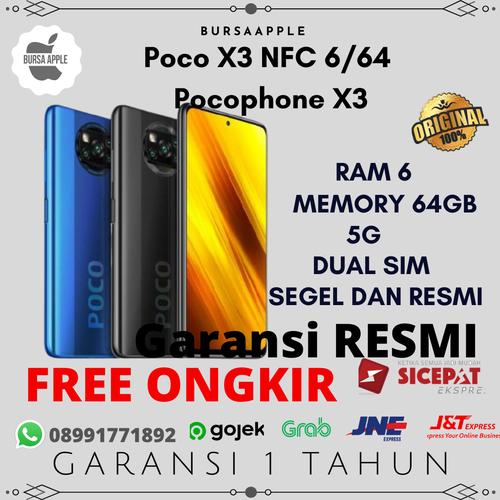 Foto Produk Poco X3 NFC 6/64 Pocophone X3 Poco X 3 Garansi Resmi XIAOMI INDONESIA - Abu-abu dari BursaApple