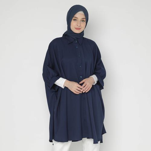 Foto Produk Eiza by duapola Batwing Sleeves Tunik 8839 - Navy dari Eiza