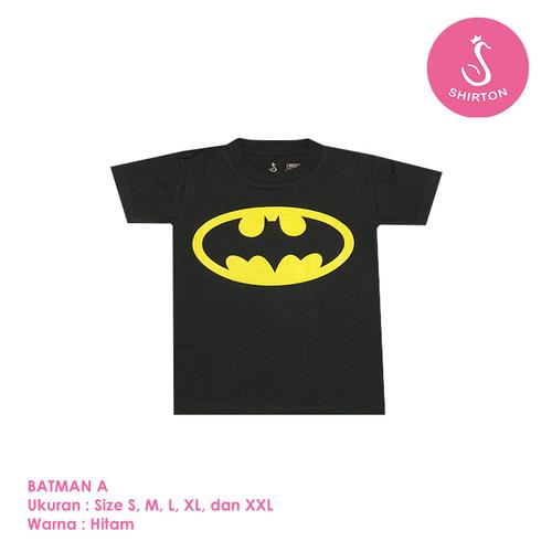 Foto Produk Baju Kaos Distro Anak Premium Batman A 1-8 Tahun Shirton - BATMAN A, Size S dari shirton