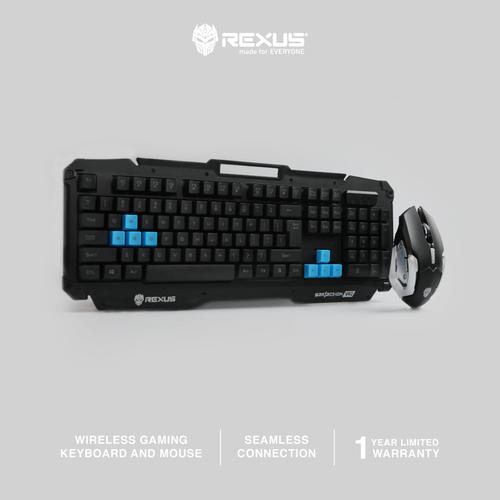 Foto Produk Rexus Keyboard Mouse Wireless Gaming Warfaction VR2 Combo dari Rexus Official Store