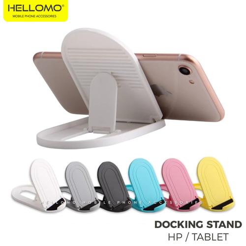 Foto Produk Dudukan Hp Docking Stand Tablet Universal Holder Handphone Dock Phone - Hitam dari hellomo