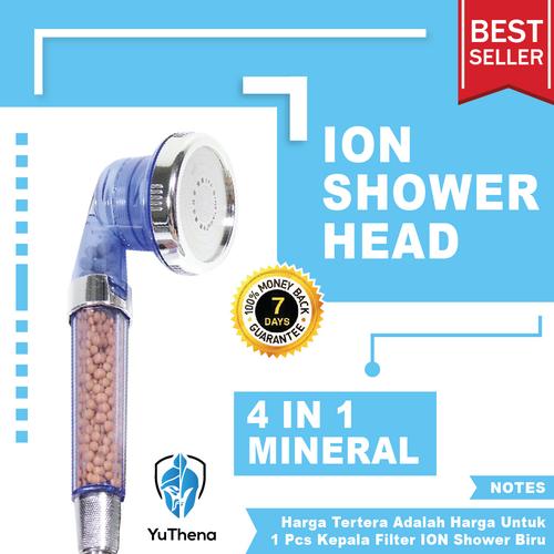 Foto Produk Mineral Ion Shower Head|| Water Filter Ionizer for Healthy Life Biru dari YuThena Official Store