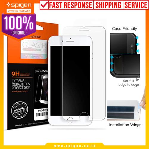 Foto Produk Spigen iPhone 7 Plus / 8 Plus Tempered Glass GLAS.tR SLIM HD dari Spigen Official