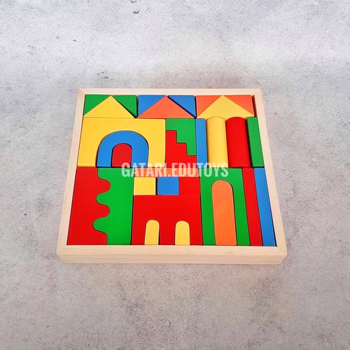 Foto Produk Balok Kastil - City Blocks (FREE packing kardus dan bubble wrap) - bold dari Gatari Edutoys