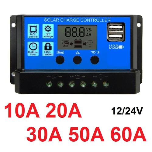 Gambar Solar Charge Controller 10A 20A 30A Cell PWM Pengisi Daya Surya 12V24V - Sepuluh A dari Rumix Jakarta Utara Tokopedia