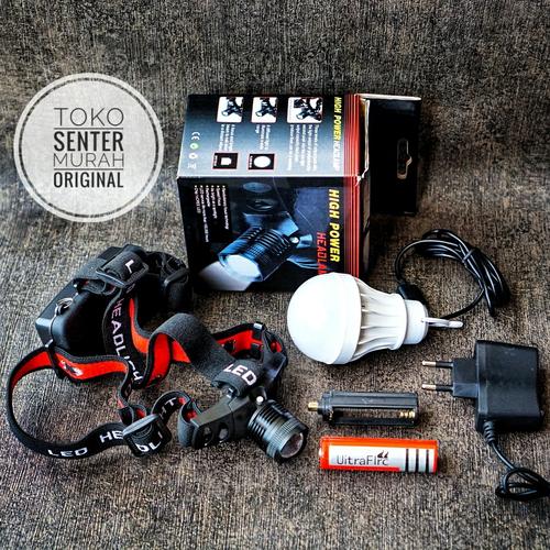 Foto Produk SENTER KEPALA ZOOM LED | HIGH POWER HEADLAMP | LAMPU HIKING TERANG dari Toko Senter Murah