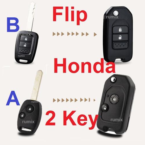 Foto Produk CASING COVER CASE KUNCI LIPAT FLIP KEY HONDA JAZZ BRIO MOBILIO CITY - Model A dari Rumix