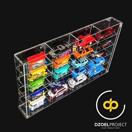 Foto Produk Box Rak akrilik isi 20 + tutup untuk koleksi diecast dari DzoelProject