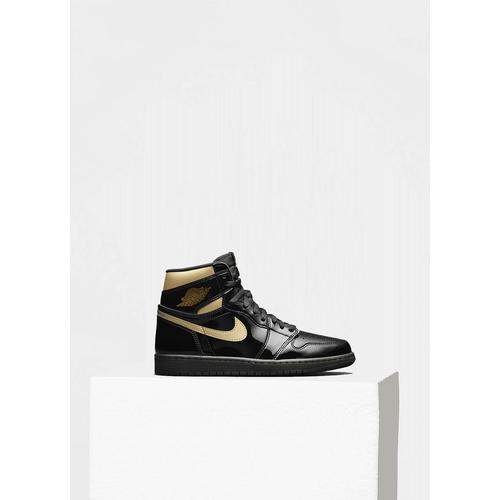 air jordan 1 retro high og black black metallic gold