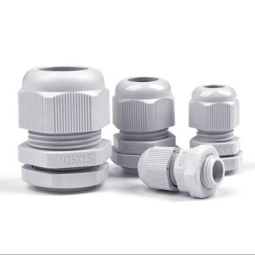 Jual cable gland M25 kabel gland M25 x 1,5 pvc plastik putih /hitam