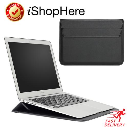 Foto Produk Sleeve with Stand Tas Laptop Sarung Case Macbook Pro Air 11 13 15 inch - Hitam, 13 inch dari iShop Here