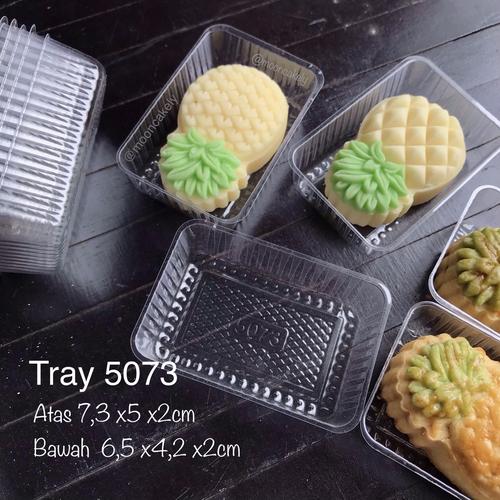 Foto Produk Tray Mika Mangkok Nastar Taiwan Jumbo Puding Tray Nenas 5073 dari Mooncakely