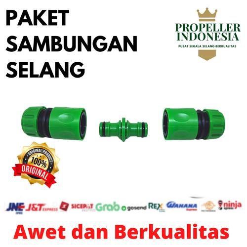 Foto Produk Sambungan Selang Air Paket Quick Connector Selang Konektor Lurus dari propellerindonesia