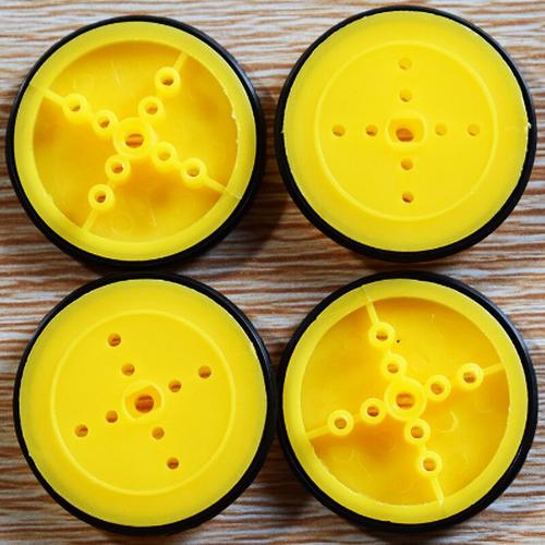 Jual DIY toy 39MM 3mm hole rubber wheel Ban Roda arduino dengan karet ...