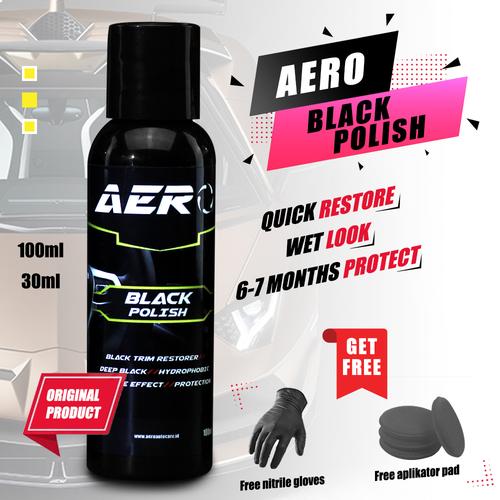 Foto Produk Penghitam body kendaraan/penghitam body kasar Aero black Polish - 30ml dari Solvenor