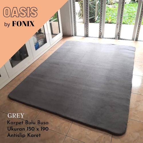 Foto Produk Karpet Bulu Busa Empuk, Anti Slip Oasis by Fonix 150 x 190 Grey dari Martha Karpet Indonesia