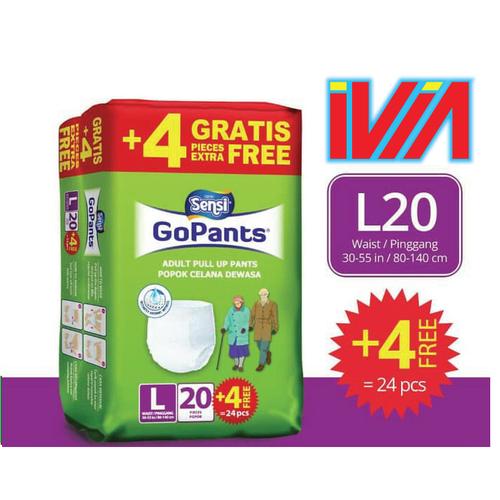 Foto Produk POPOK PAMPER CELANA DEWASA MERK GOPANT UKURAN L (20+4 PCS) dari Ivia Shop