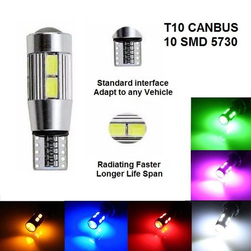 Foto Produk Lampu LED Lensa Canbus T10 Senja / Sen 10 Mata 5630 / 5730 Mobil Motor - Putih dari Garuda LED