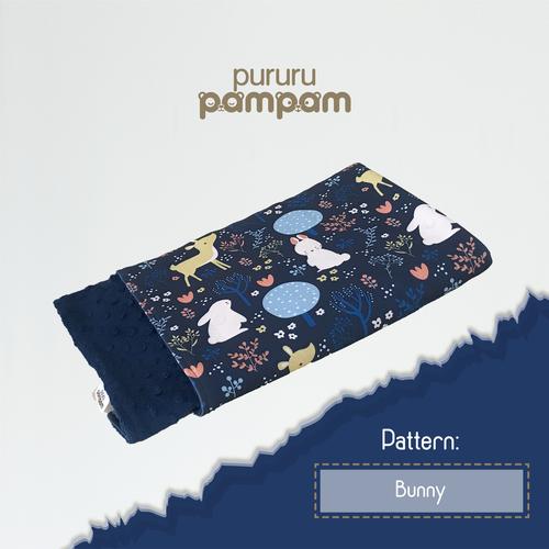 Foto Produk Selimut Bayi Minky Navy Blue Premium - Bunny dari pururupampam