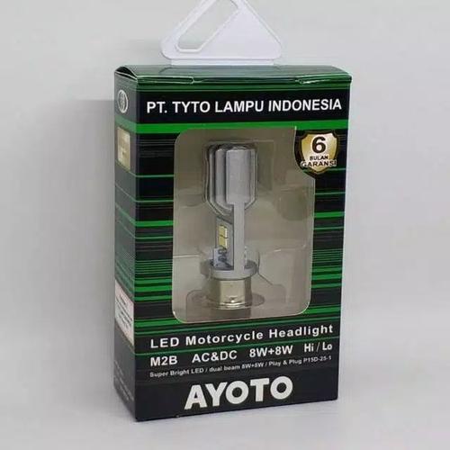 Foto Produk Lampu Depan LED AYOTO 2 Sisi Bebek Matic Satria AC DC M2B AYOTO ORI - M2B AYOTO dari Velocita Variasi