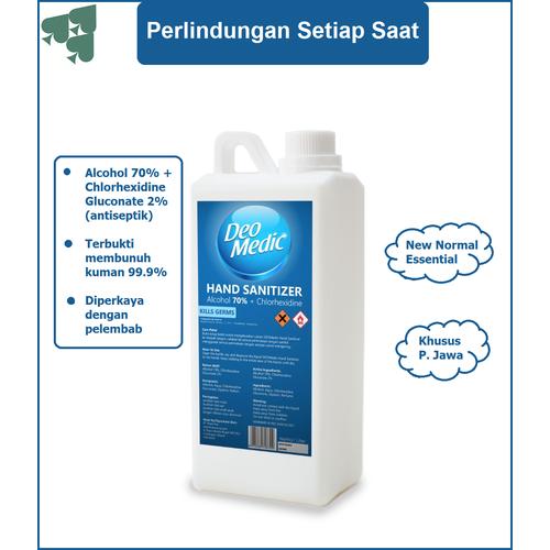 Gambar Hand Sanitizer Deo Medic 1 L Refill Cair dari PT. Triple Ace Kota Depok Tokopedia