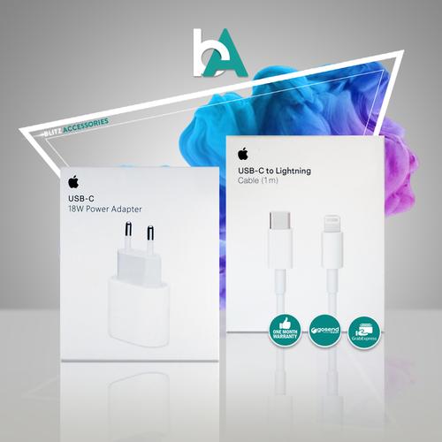 Gambar CHARGER IPHONE ORIGINAL FAST CHARGING USB-C TO LIGHTNING 18 WATT dari Blitz Accessories Kota Bandung Tokopedia