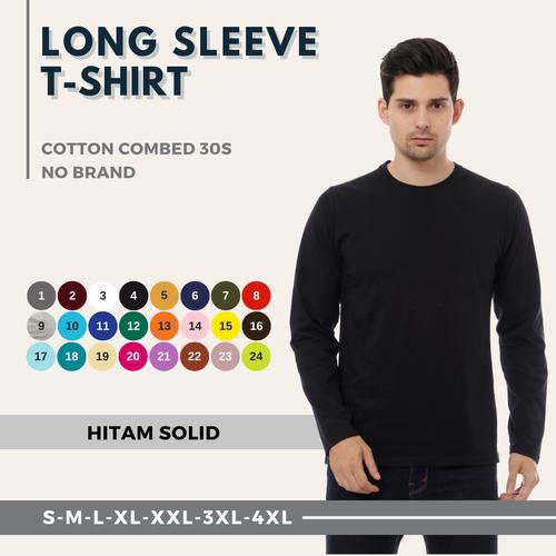 Gambar KAOS POLOS PANJANG PRIA COTTON COMBED 30S REGULER FIT - S dari PT NET PERSADA INDONESIA Jakarta Barat Tokopedia