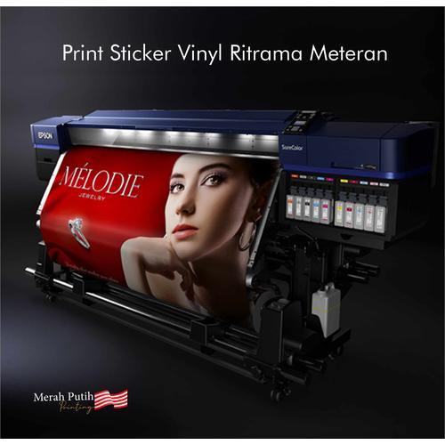 Jual Print Sticker Vinyl Ritrama Meteran / Sticker Label No