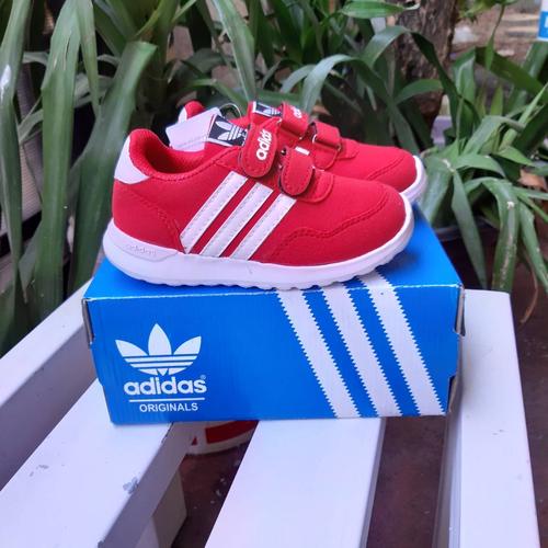 Jual sepatu anak adidas cloudfoam red 