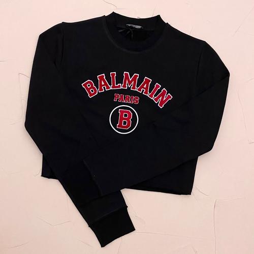 Jual Balmain cropped sweatshirt women 