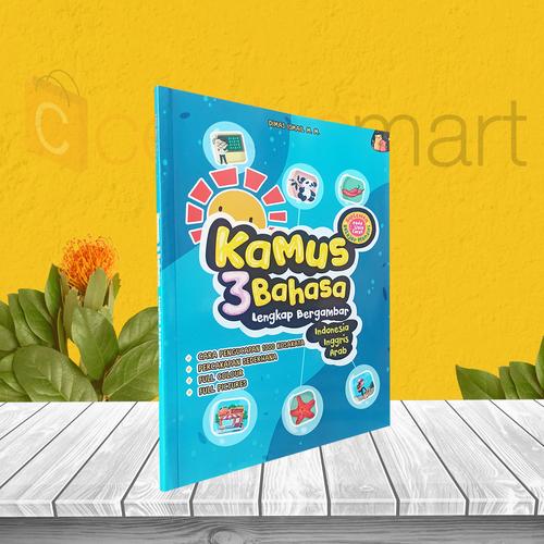 Foto Produk BUKU ANAK TK PAUD: KAMUS BERGAMBAR 3 BAHASA FULL COLOR dari cerdas media
