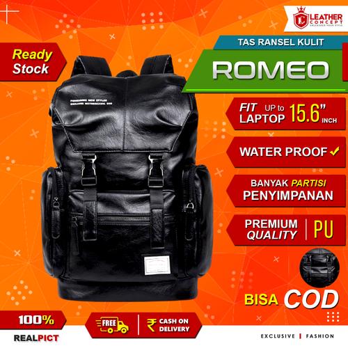 Foto Produk Tas Ransel Kulit Pria Backpack Kulit Pria Tas Sekolah Tas Pria ROMEO dari Leather Concept