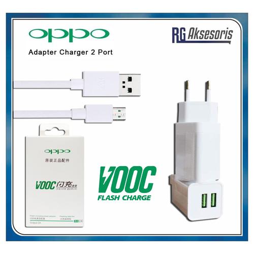 Foto Produk Charger OPPO VOOC FAST CHARGING 2Ampere 2Port Usb ORI99% dari RG AKSESORIS HP