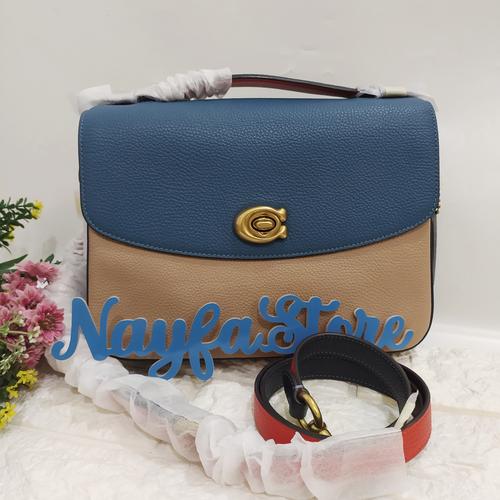 coach cassie colorblock blue